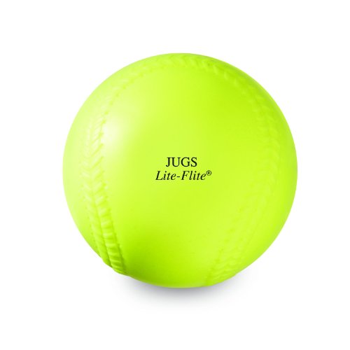 Jugs LiteFlite Baseballs with Bucket Optic Yellow, 9inch Pricepulse