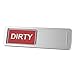 Nano Shield Dishwasher Magnet Clean Dirty Sign, 2019 New Design Decorative Dishwasheer Indicator Slidee Reminder with Sticky Tab Adhesion, Slide Signs Cool Kitchen Gadgets - Silver