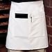 SUNRISE Kitchen Supply White Half Bistro Apron 19
