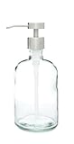 Recycled Glass Soap Dispenser with Fuente Stainless Steel Pump