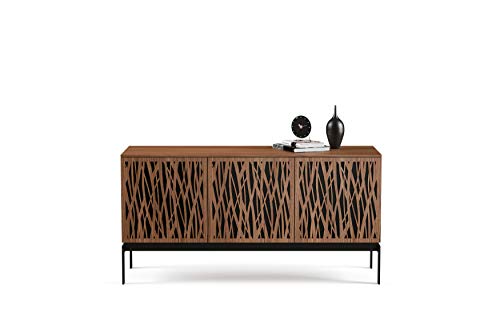 BDI Furniture 8777 WH-CO-WL Elements Triple-Width Storage Cabinet-Wheat Doors + Console Base-Natural Walnut Finish Media Center - Thumbnail 2
