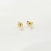 14k Yellow Gold Cubic Zirconia Stud Earrings, 1.50mm (0.03ctw)