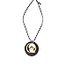 QIAONAI Wood Style Round Green Bird Pendant Handmade Nature Jewelry 39
