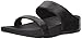 FitFlop Women's Lulu Leather Slide Sandal, Black, 7 M US