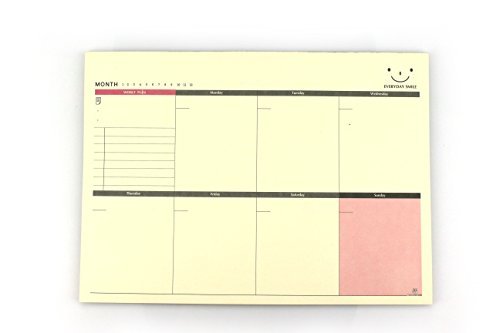 Excelity® Week Plan Weekly Planner Pad, Make-a-list Notepad