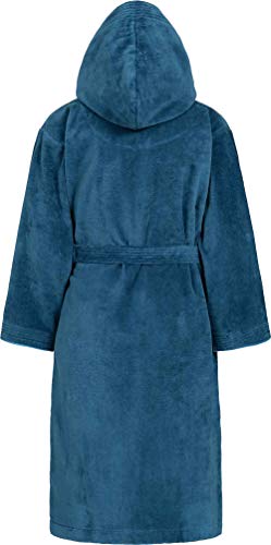 Morgenstern Bademantel Kinder & Teenager I Kapuze I 100 % Baumwolle I Frottee Velours I Lang – Bild 3