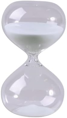 GW Schleidt Decorative 30 Min Hourglass Modern Sand Timer White Sand Black Gift Box 5.5" Tall 3.15" Diameter 10 Pcs