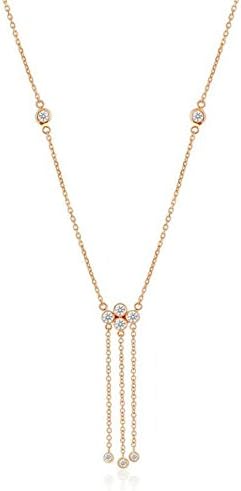 'Pink Collection' Diamond Necklace - 0.45 carats of Brilliant Cut Diamonds, set in 14K Rose Gold