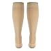 NuVein Medical Compression Stockings, 20-30 mmHg Support for Women & Men, Knee Length, Closed Toe, Beige, Medium