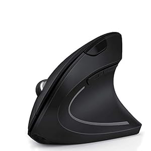 Ergonomic-Bluetooth-Mouse-Jelly-Comb-MV014B-24G-Wireless-Rechargeable-Vertical-Mice-and-Bluetooth-40-Mouse-with-3-Adjustable-DPI-100016002400-Black Ergonomic Bluetooth Mouse, Jelly Comb MV014B 2.4G Wireless Rechargeable Vertical Mice and Bluetooth 4.0 Mouse with 3…