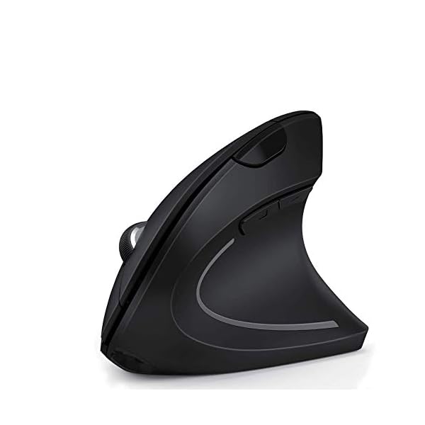 Ergonomic-Bluetooth-Mouse-Jelly-Comb-MV014B-24G-Wireless-Rechargeable-Vertical-Mice-and-Bluetooth-40-Mouse-with-3-Adjustable-DPI-100016002400-Black Ergonomic Bluetooth Mouse, Jelly Comb MV014B 2.4G Wireless Rechargeable Vertical Mice and Bluetooth 4.0 Mouse with 3…