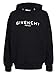 CraveLook Men's Oversized Vintage Logo Graphic Print Hoodie Black