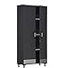 SystemBuild  Boss Tall Storage Cabinet, Charcoal Gray