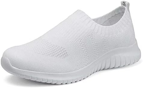 konhill Women's Walking Tennis Shoes - Lightweight Athletic Casual Gym Slip on Sneakers