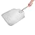 16"X18" Anodized Aluminum Pizza Peel Alizzee, Super Portable Pizza Turning Peel Large Square Oven Pizza Peel For Wood Fired Oven