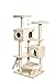 AmazonBasics Extra Large Cat Tree Tower With Dual Condo Cave – 28 x 65 x 24 Inches, Beigethumb 3