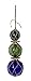 The Seashell Company 3 Glass Floats Balls In Jute Rope Net Netting, 3 Blown Glass Orbs 3-4-5, Japanese Fishing Buoy by