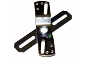 Silver 4" Double Swivel Crossbar, with Ground Screw