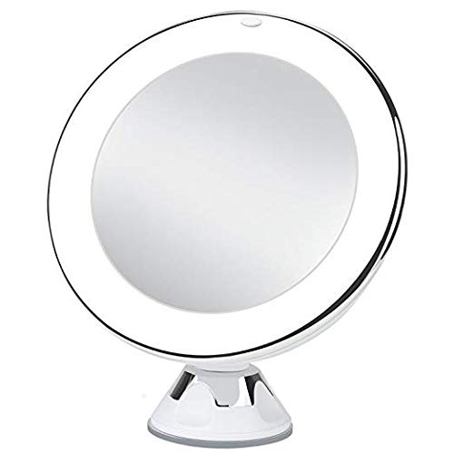Uarzt Magnifying Lighted Makeup Mirror Chrome (10x) - Thumbnail 7