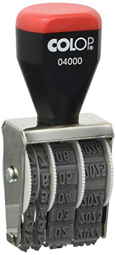 COLOP Date Stamp 04000 Months in Numbers Imprint Height 4 mm, 108646