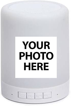 Personalised Wireless Night Light LED Touch Lamp Portable Bluetooth