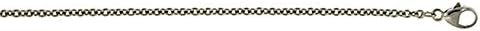 Palladium 1.8mm Cable Chain Necklace - 30"