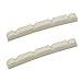 Bone Bass Nut,2 Pcs 4 String Nuts for Bass Guitar Replacement (white)