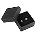 Beautiful Mens Jewelry Stainless Steel Black Cross Stud Earrings