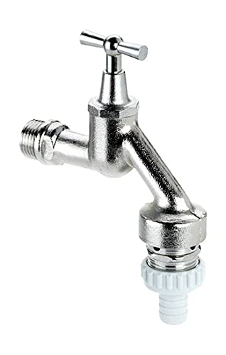 Sanitop-Wingenroth 17015 4 Device Outlet Valve, 1/2 inch matt Chrome with Hose Screw Connection 2