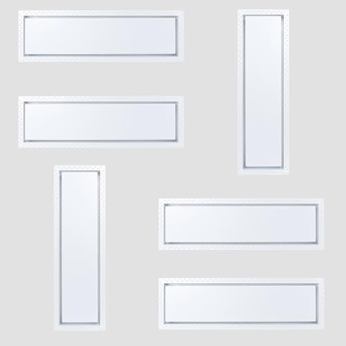 6PCS 8x30 Air Vent Covers, Flush Wall Vent Covers Metal Ceiling Vent Cover | Heavy Duty Steel,Flush Mount,Paintable,Durable,Rustproof,Modern,Quiet,Easy Cleaning,Fixed,Screw Mount,for Home Renovator