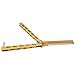 ZRAMO Professional TH602 Unique Folding Comb Blade Square Handle Practice Training Knives Tool for Beginner (gold comb)