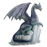 SUMMIT COLLECTION Winter Dragon on Ice Fantasy Figurine Decoration Decor Collectible