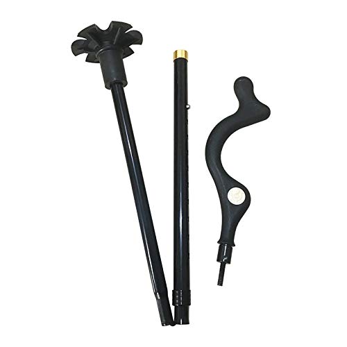 Posture Cane - Adjustable Anti Shock Hiking Walking - Trekking Poles | Mobility Device, Portable, Lightweight, Adjustable, Self-Standing, Folding, Collapsible Hand Walking Stick, 10 Height Adjustment