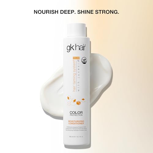 GK HAIR Global Keratin Moisturizing Conditioner (300ml/10.1 Fl Oz) Hydrating Color Protection Dry Damage Curly Frizzy Thinning Color Treated Hair Repair Organic Paraben Sulfate Free All Hair Types