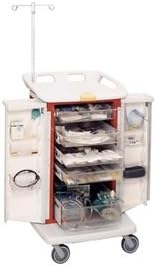 ER 2000 INSTANT ACCESS EMERGENCY CART CRASH, 5 DRAWERS RED / BLUE