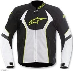 ALPINESTARS T-GP-R AIR TEXTILE JACKET, BLACK/WHITE/YELLOW ONLY - SIZE XL