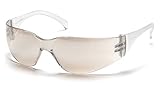 (12 Pair) Pyramex Mini Intruder Glasses Indoor-Outdoor Mirror Frame/Indoor-Outdoor Mirror Hardcoated Lens (S4180SN)