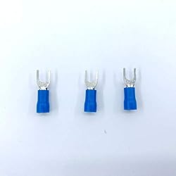 SV1.25-6 100PCS/Pack Red Insulated Spade Terminal