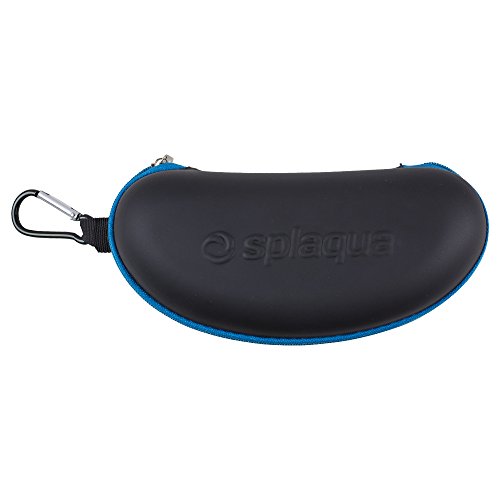 Waterproof Sunglasses and Eyeglasses Case - Durable, Hard EVA Zippered Glasses Holder with Back Pack Clip - Blue - by Splaqua - Thumbnail 4