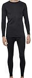 Rocky Thermal Underwear for Men Fleece Lined Thermals Men’s Base Layer Long John Set