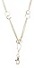 Elizabeth Oblong Link Double Chain Lanyard Necklace (gold)