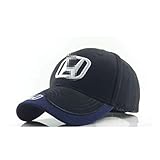 Ldntly Baseball Cap Adjustable Men Women Car Logo Black Baseball Cap Adjustable Hat (Honda)