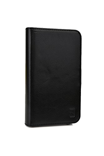 Cooper Cases(TM) Engage C360 Meizu M1 / MX2 / MX3 Smartphone Wallet Case in Black (Rotating Frame for Rear-camera Access; Viewing Stand; 3 Card Slots; 2 Slip Pockets; Magnetic Cover Lock)