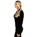 Woolx Womens Riley Heavyweight Merino Wool Base Layer Top, Black, Medium