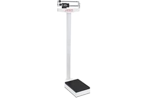 HEALTH MOBIUS Detecto 437 Mechanical Physician Scale Without Height Rod - Die-Cast Beam with Black Aluminum Insert - Rigid Construction with Precise Results, Eye-Level Display - 450Lbs x 4 oz Capacity