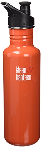 With Sport Cap, 27-ounce, Flame Orange