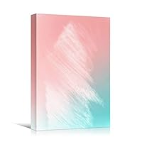 Canvas Wall Art Colored Gas Abstract Colorful Decorative Elements Mixed Media Multicolor Swirly - 12x18 inches