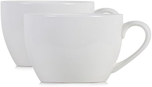 Hikari 24oz Extra Large Coffee Mugs with Handles, Perfect for Coffee, Hot Beverages, Soup, Cereal, Salad, etc., Set of 2