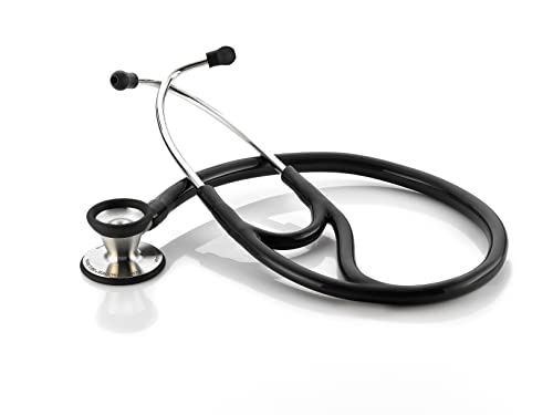 ADC Adscope 602 Traditional Cardiology Stethoscope, 28 inch Length, Black