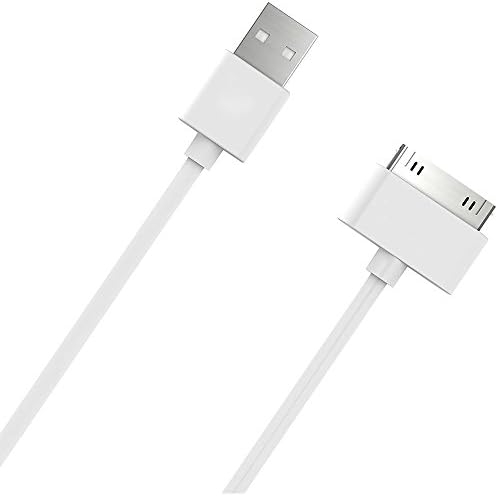 iPhone 4s Cable, White 10 Ft USB Sync and Charging Cable for iPhone 4/4s, iPhone 3G/3GS, iPad 1/2/3, iPod